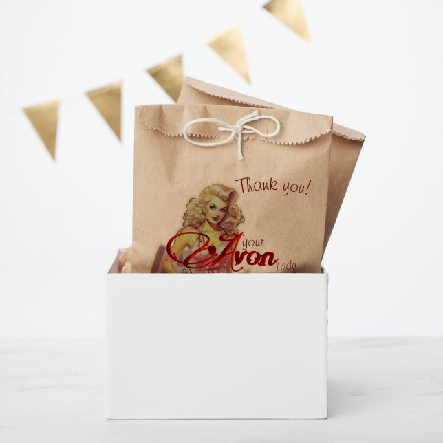 Sacolinha Retro Avon Obrigado (Festa)