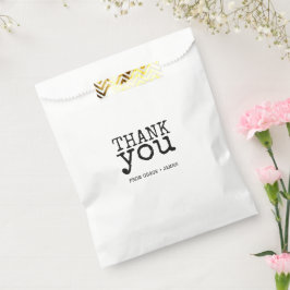 Sacolinha Retro TypeWrite Obrigado Casamento Personalizado
