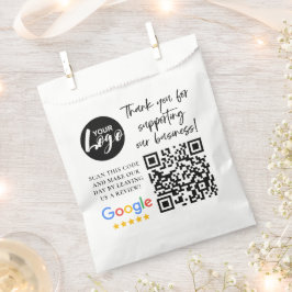 Sacolinha Revisões do Google Obrigado Logotipo Código QR