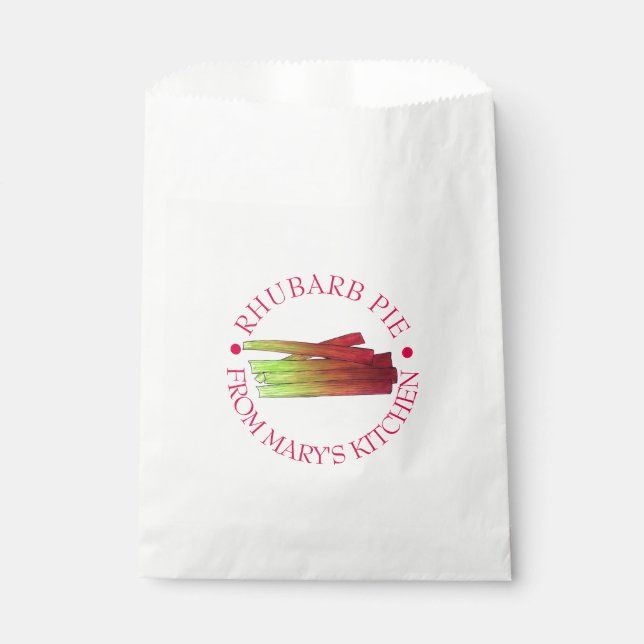 Sacolinha Rhubarb Stalks Homemade Pie da Cozinha de (Frente)