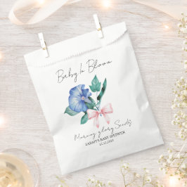 Sacolinha Ribbon | Morning glory Seeds Baby Shower Favor Bag