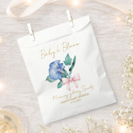 Sacolinha Ribbon | Morning glory Seeds Baby Shower Favor Bag