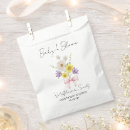 Sacolinha Ribbon | Wildflower Seeds Baby Shower Favor Bag