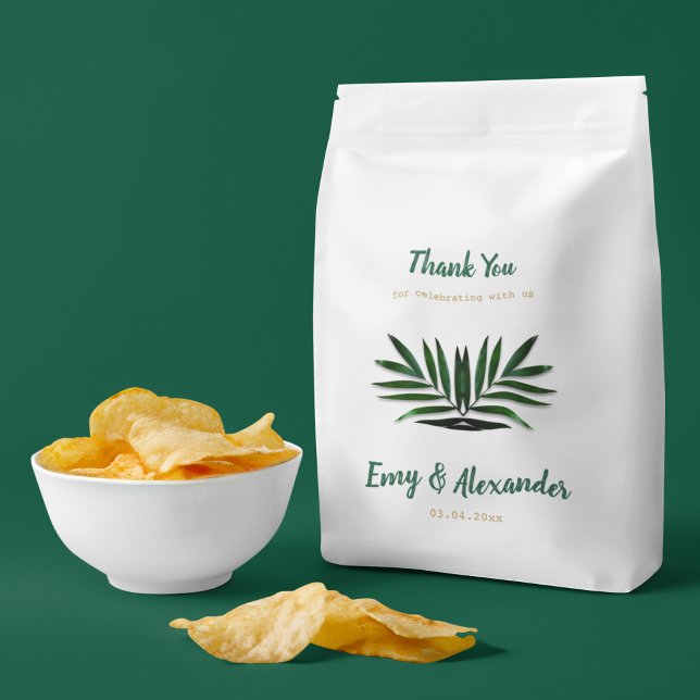 Sacolinha Rich Green Theme Favor Bag (A return gift can be flavorful along with a thank you note)