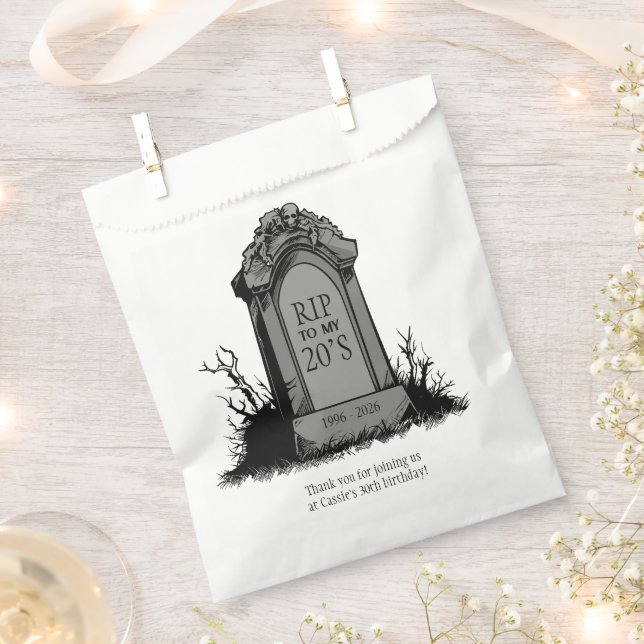 Sacolinha RIP para a Festa de aniversário dos 20 (Cortado)