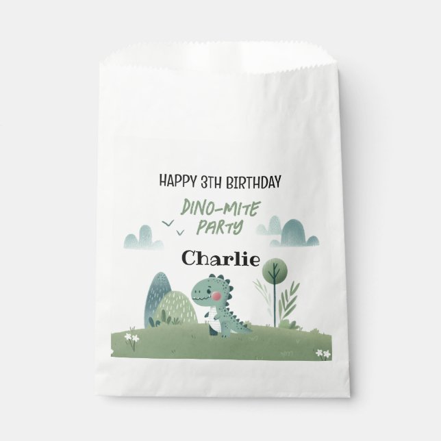 Sacolinha Roarsome Dino Birthday  (Frente)