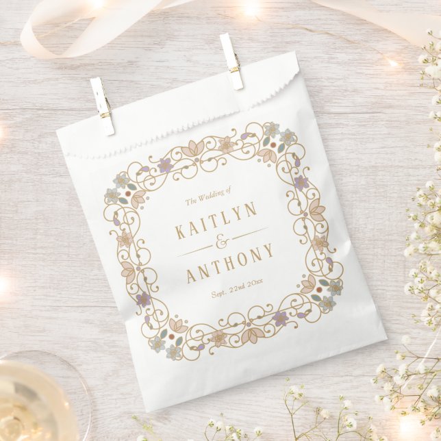 Sacolinha Rococo Revival Elegant Vintage Floral Wedding (Cortado)