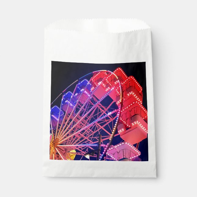 Sacolinha Roda-férris azul e vermelha (Frente)