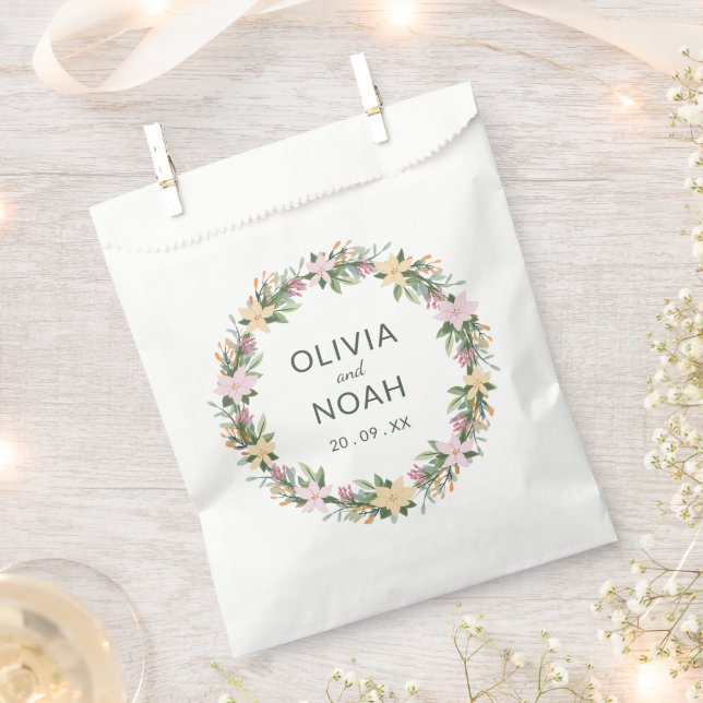 Sacolinha Romântico floral  (Cortado)