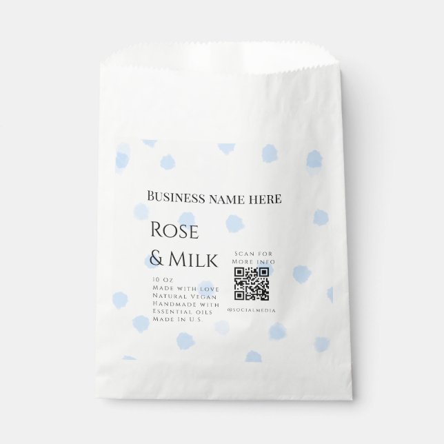 Sacolinha Rosa milk handmade soap business código QR add det (Frente)