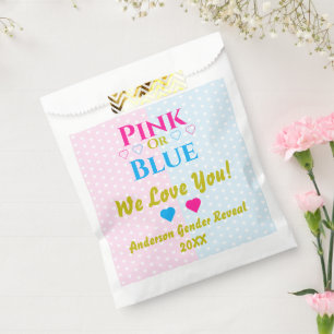 Sacolinha Rosa Ou Azul, Nós Te Amo! Revelação do Sexo do Beb