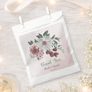 Sacolinha rosa romântico branco canela rosa verde casamento