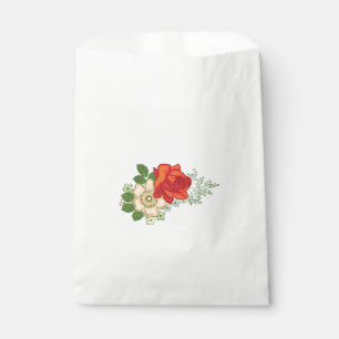 Sacolinha Rosa Vermelha e Margaridas