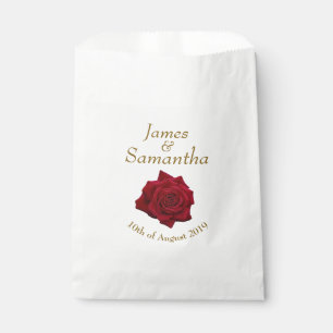 Sacolinha Rosa vermelha elegante - casamento