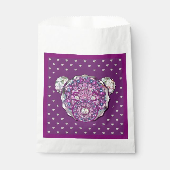 Sacolinha Rosace azul ou vermelho para bebê&criança (Frente)