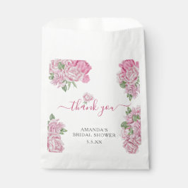 Sacolinha Rosas de aquarela - obrigado chá de panela
