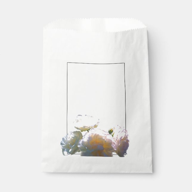 Sacolinha Rosas esbranquiçados de cor laranja esbranquiçada (Frente)