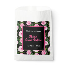 Rosas Negras Modernas Rosa Doce Dezesseis Aniversá