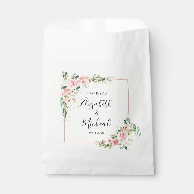 Sacolinha Rosas Rosa-Esbranquiçadas Bolsas Favoráveis ao Cas (Frente)