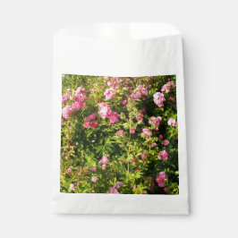 Sacolinha Rosas rosa na floração