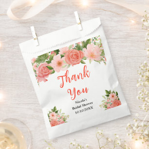 Sacolinha Rosas Vermelhas Coral Casamento Obrigado