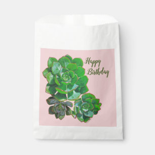 Sacolinha Rosette Succulents Favorece Bolsas