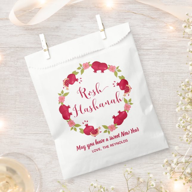 Sacolinha Rosh Hashanah Ano Novo Pomegranato (Cortado)