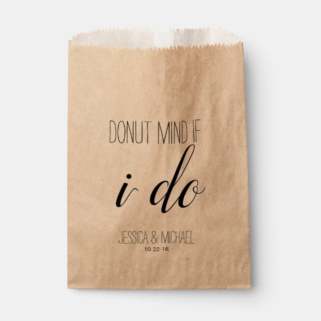 Sacolinha Rosquinha personalizada se eu fizer o favor do cas (Frente)