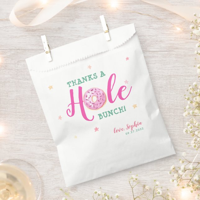 Sacolinha Rosquinha Watercolor Obrigado Um Buraco Obrigado (Cortado)