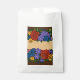 Sacolinha Rótulo do nome da flor