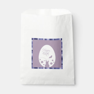 Sacolinha Roxo Pastel moderno do ovo de felz pascoa