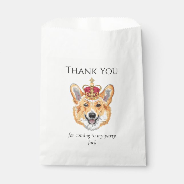 Sacolinha Royal Corgi Personalizado (Frente)