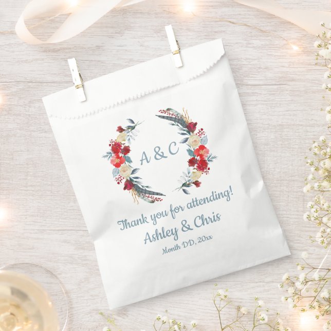 Sacolinha Rustic Boho Wedat Terat Country Obrigado Floral (Cortado)