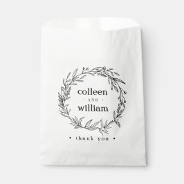 Sacolinha Rustic Folk Wildflower Wreath