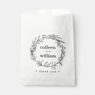 Sacolinha Rustic Folk Wildflower Wreath