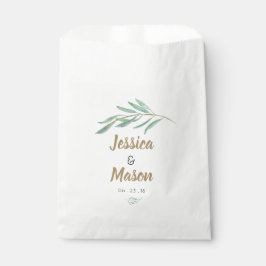 Sacolinha Rustic Greenery Wedding Favor Bag