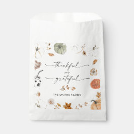 Sacolinha Rustic Pumpkins Thanksgiving Dinner Favor Bags