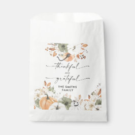 Sacolinha Rustic Pumpkins Thanksgiving Dinner Favor Bags
