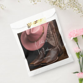 Sacolinha Rustic Romance: Boots do Cowboy e Casamento de Cha