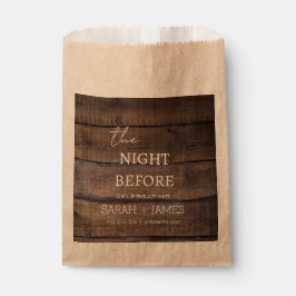 Sacolinha Rustic the Night Before Festa de casamento