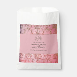 Sacolinha SACA ROSA RÚSTICA - Favor de Casamento