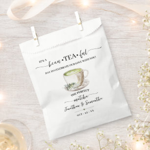 Sacolinha Sacas de Chá Matcha para Presentes de Casamento