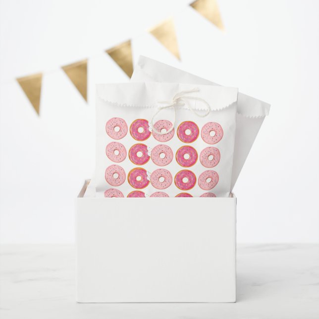Sacolinha Sachets en papier Donuts Rose I Gâteaux I Bonbons (Festa)