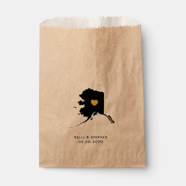 Sacolinha Sacks de Favor do Alaska, Sacos de Presente de Pap (Frente)