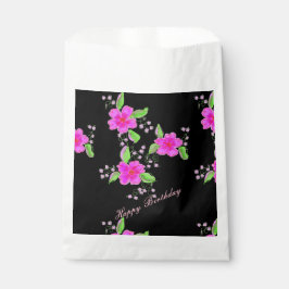 Sacolinha Saco cor-de-rosa brilhante de cozinha de papel