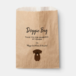 Sacolinha Saco de Chocolate Lab Doggie para Casamento, Favor