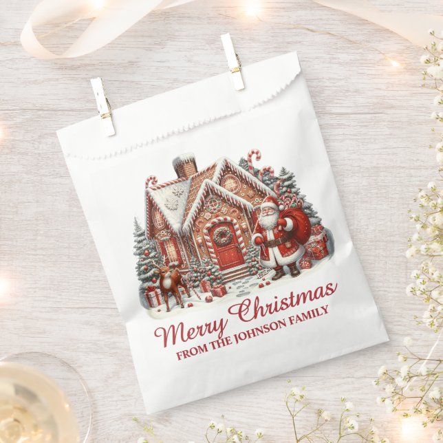 Sacolinha Saco de Doces de Natal (Cortado)
