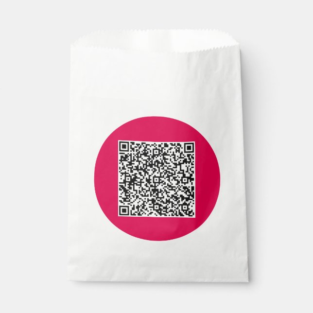 Sacolinha Saco de Favor com Código QR Personalizado (Frente)