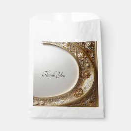 Sacolinha Saco de Favor com Moldura Dourada Ornamentada