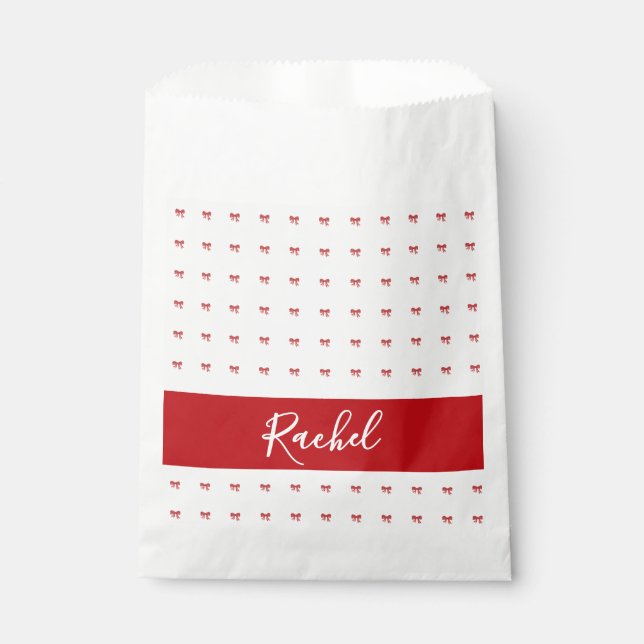 Sacolinha Saco de Favor da Festa de aniversário da Arco Verm (Frente)